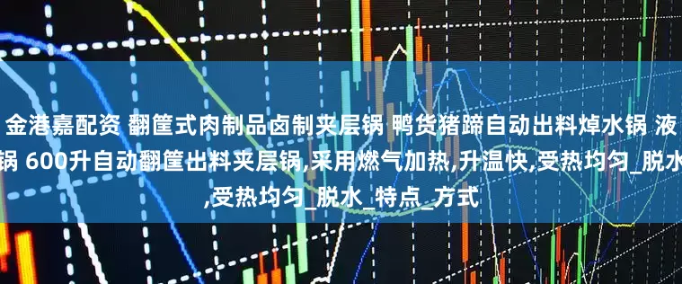 金港嘉配资 翻筐式肉制品卤制夹层锅 鸭货猪蹄自动出料焯水锅 液压卤煮夹层锅 600升自动翻筐出料夹层锅,采用燃气加热,升温快,受热均匀_脱水_特点_方式